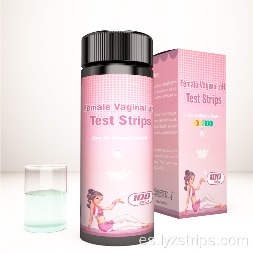 Tiras reactivas pH Balance Acidez vaginal Balance alcalino